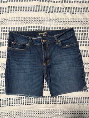 Wrangler Women’s Indigo Blue Denim Cutoff Shorts
